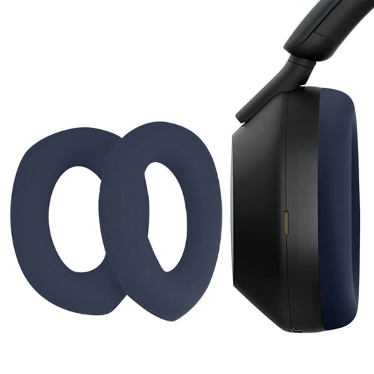 1pair For Sony WH-1000XM5 Headphone Leather Sponge Cover Earmuffs(Dark Blue) by bashfashion