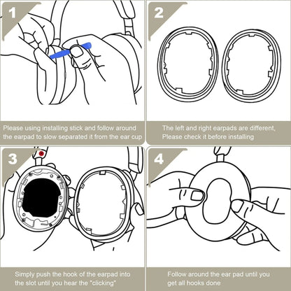 1pair For Sony WH-1000XM5 Headphone Leather Sponge Cover Earmuffs(Beige) by bashfashion