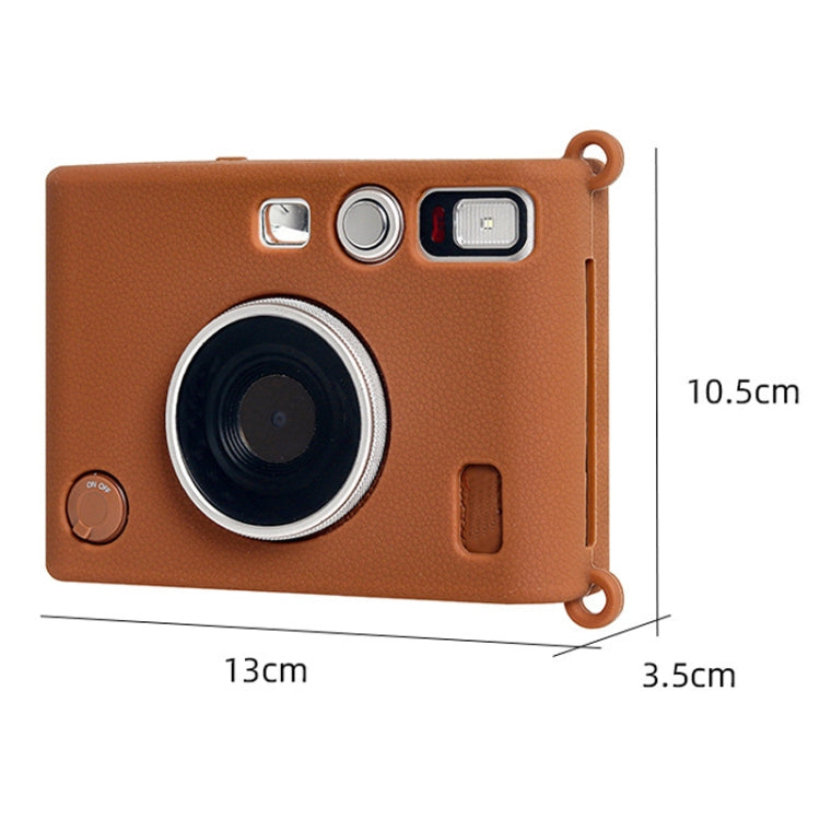For Fujifilm Instax Mini EVO Wear-Resistant Soft Shell Protective Case, Color: Brown by bashfashion