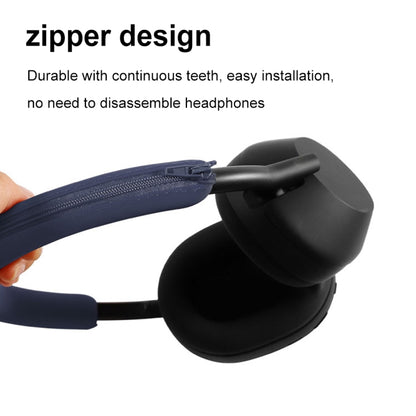 For Sony WH-1000XM5 Bluetooth Headset + Headband + Earmuff Protective Cover(3-in-1 Dark Blue) by bashfashion