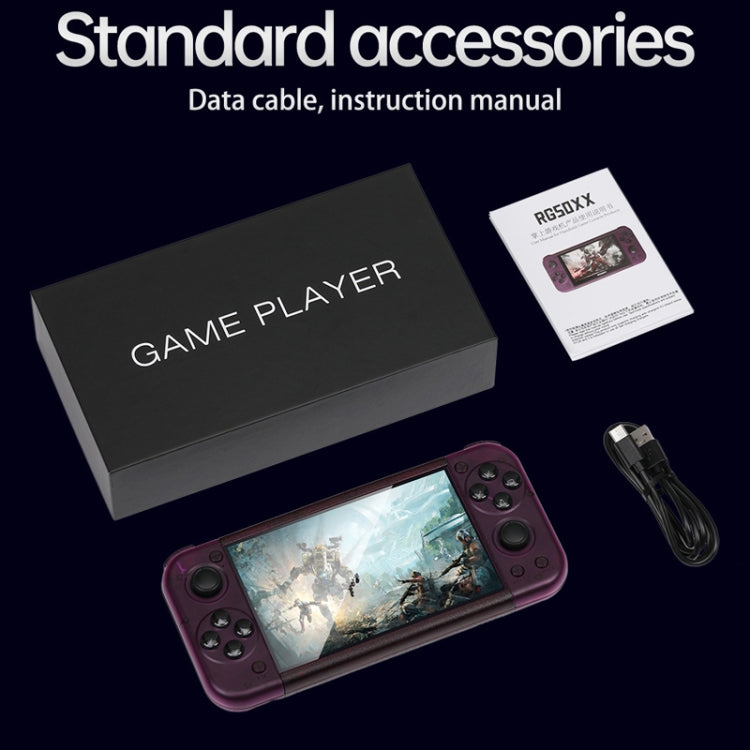 RG50XX 5-Inch Retro Handheld Game Console Linux System Built In 15000+ Games(White) by bashfashion