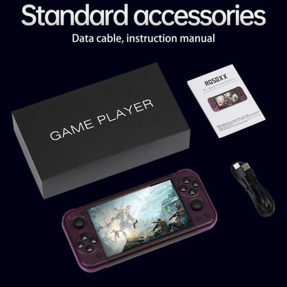 RG50XX 5-Inch Retro Handheld Game Console Linux System Built In 15000+ Games(White) by bashfashion