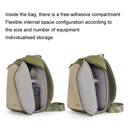 Cwatcun D148 Medium Casual Camera Bag Shoulder Crossbody Daily Photography Bag, Color: Army Green by Cwatcun