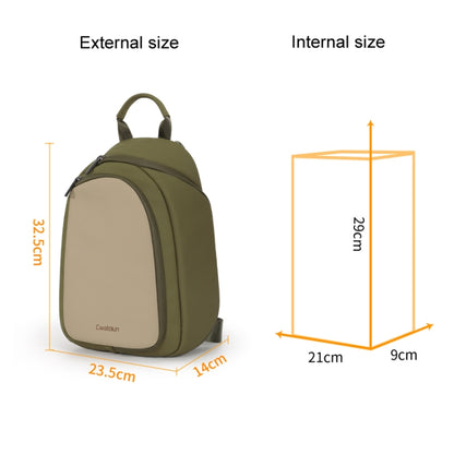 Cwatcun D148 Medium Casual Camera Bag Shoulder Crossbody Daily Photography Bag, Color: Army Green by Cwatcun