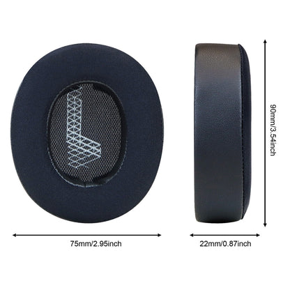 For JBL Live 500BTNC 2pcs Ice Feeling Gel Headphone Cover Sponge Ear Muff Leather Case(Black) by bashfashion