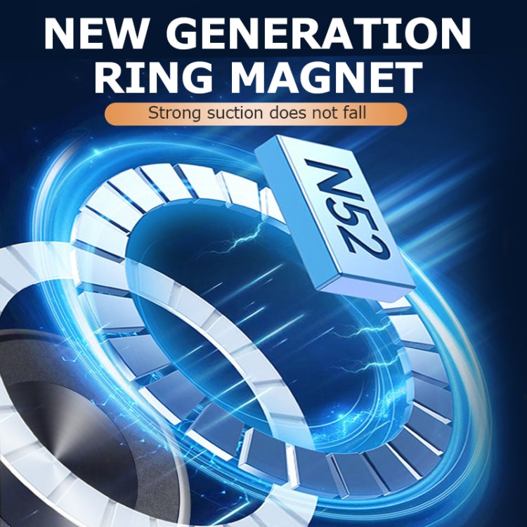 AIMITE M8 Car Wireless Charger Phone Holder Vacuum Suction Cup Strong Magnetic Support Bracket(Silver) by AIMITE