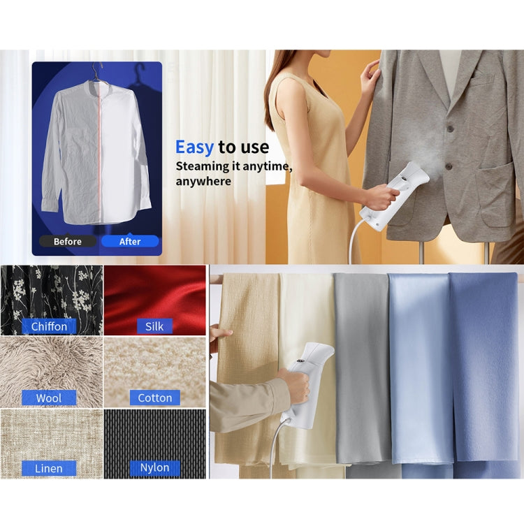 LM-1609S Portable Steam Handheld Electric Iron Home Mini Hanging Iron, Spec: UK Plug by bashfashion