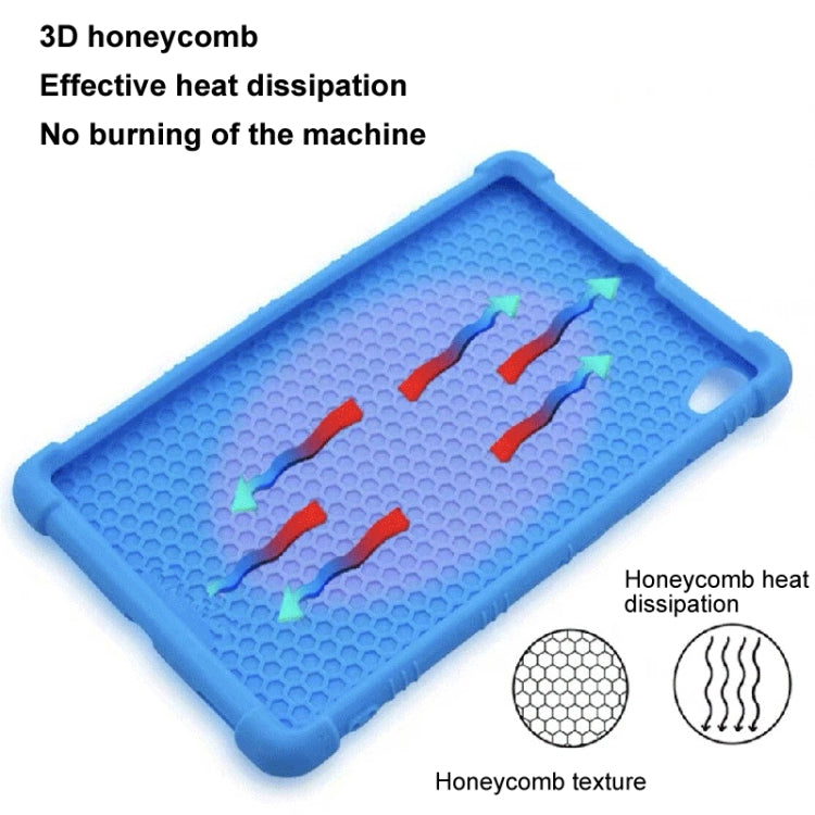 For Samsung Galaxy Tab A9+ Shockproof Silicone Tablet Protective Case With Holder(Black) by bashfashion