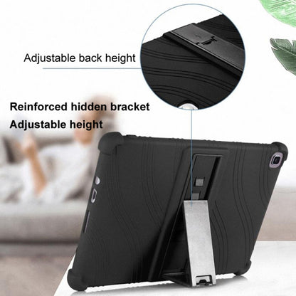 For Samsung Galaxy Tab A9+ Shockproof Silicone Tablet Protective Case With Holder(Blue) by bashfashion