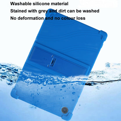 For Samsung Galaxy Tab A9+ Shockproof Silicone Tablet Protective Case With Holder(Black) by bashfashion