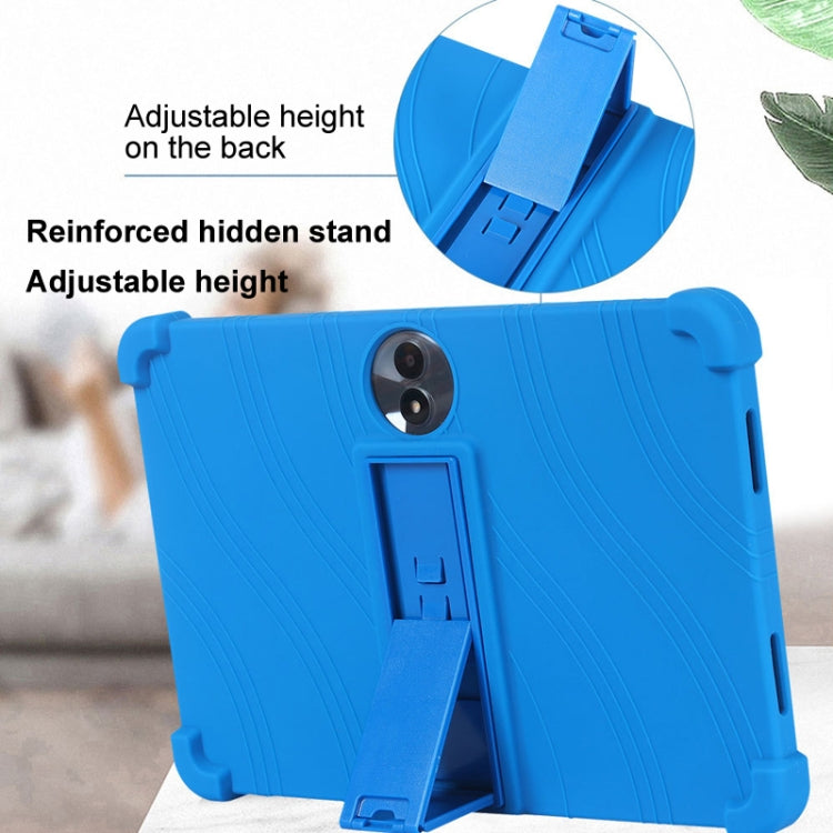For TCL TAB 11 Gen 2 Shockproof Silicone Tablet Protective Case With Holder(Rainbow Color) by bashfashion