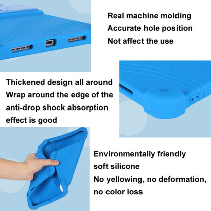 For TCL TAB 11 Gen 2 Shockproof Silicone Tablet Protective Case With Holder(Rainbow Color) by bashfashion