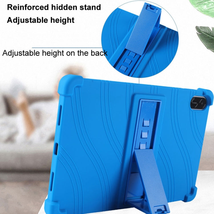 For Honor Pad X9 Shockproof Silicone Tablet Protective Case With Holder(Rainbow Color) by bashfashion