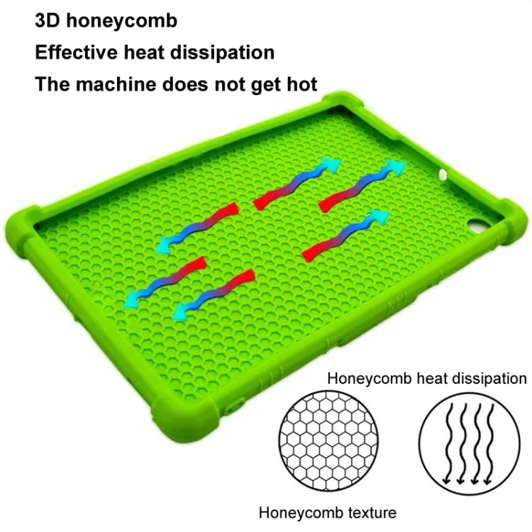 For Honor Pad X9 Shockproof Silicone Tablet Protective Case With Holder(Rainbow Color) by bashfashion