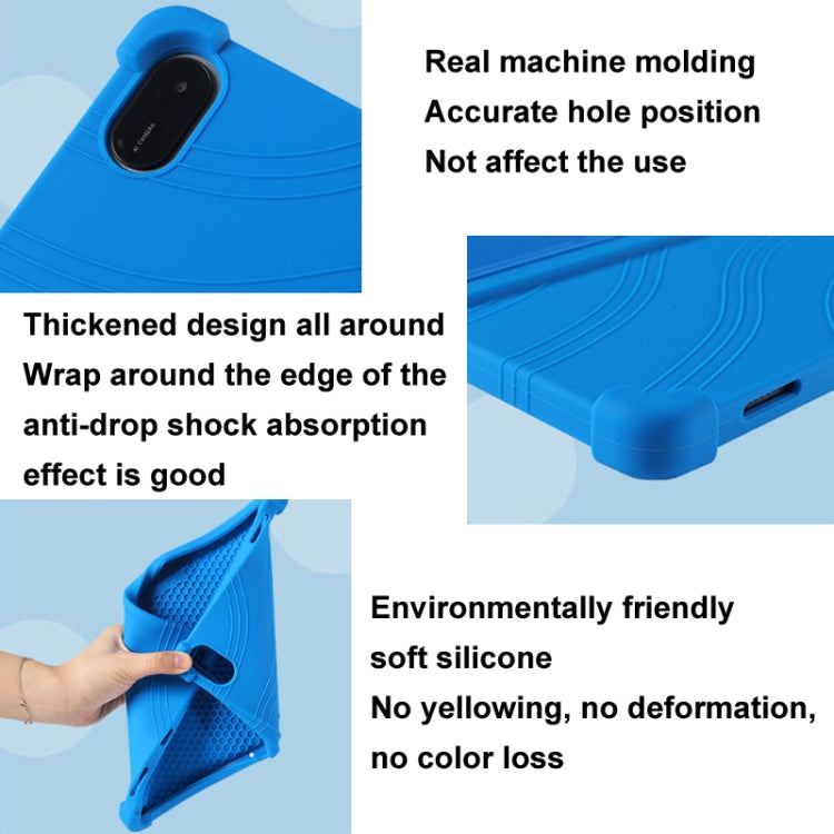 For Honor Pad X9 Shockproof Silicone Tablet Protective Case With Holder(Rainbow Color) by bashfashion