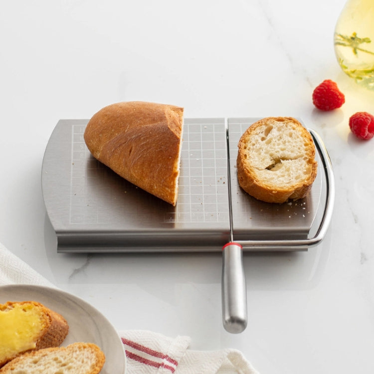 Stainless Steel Scale Cheese Slicer Kitchen Tools Bread Divider(Cutter) by bashfashion