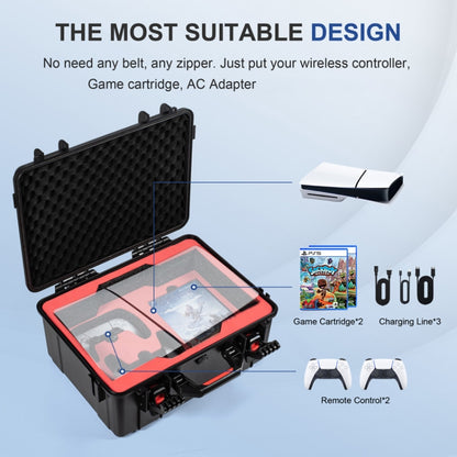 For PS5 Slim STARTRC GAMES Game Console Storage Waterproof Box Hardshell Case by bashfashion