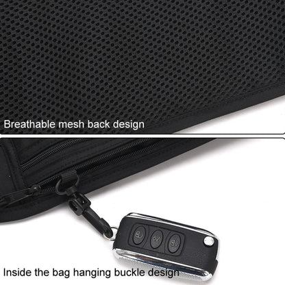 Sports Running Waist Pack Outdoor Fitness Large Capacity RFID Blocking Wallet Waterproof Phone Waist Bag(Black) by bashfashion