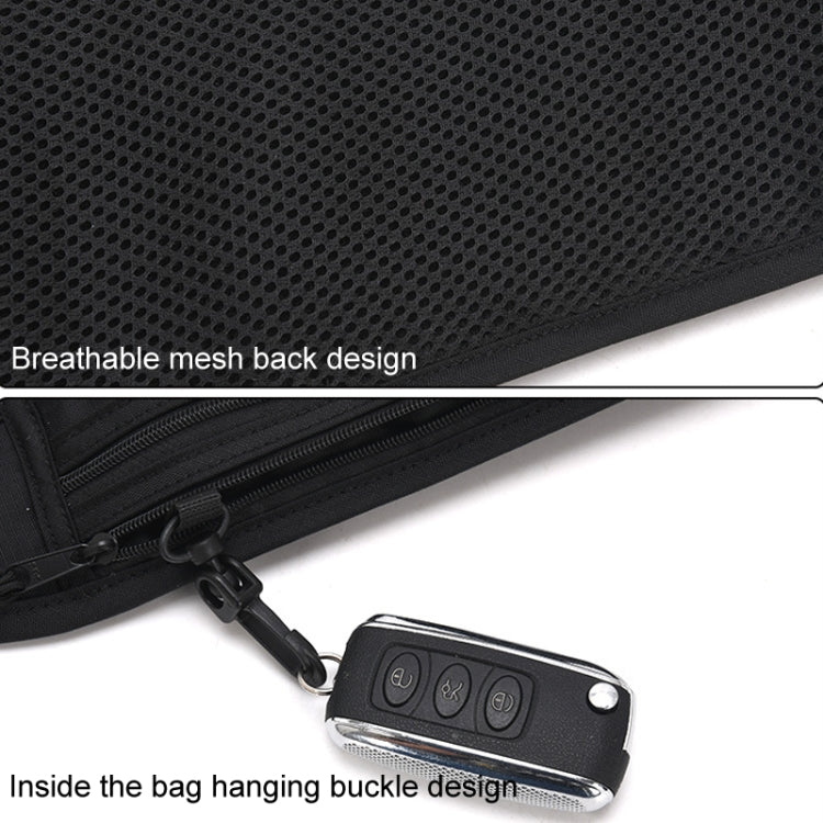 Sports Running Waist Pack Outdoor Fitness Large Capacity RFID Blocking Wallet Waterproof Phone Waist Bag(Dark Blue) by bashfashion