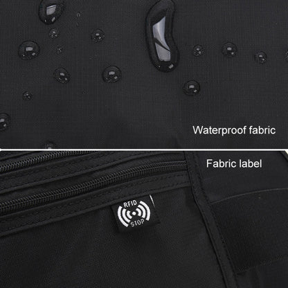 Sports Running Waist Pack Outdoor Fitness Large Capacity RFID Blocking Wallet Waterproof Phone Waist Bag(Dark Blue) by bashfashion