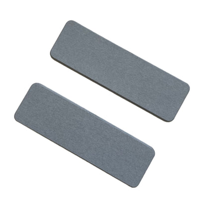 2pcs /Set Absorbent Coaster Diatomaceous Earth Drying Mat Bathroom Quick-drying Drainage Mat, Size: 22.5x7cm(Light Gray) by bashfashion