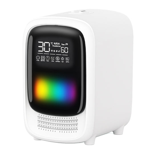 FS101 3.5L Colorful Light Home Bluetooth Music Aromatherapy Humidifier, Spec: UK Plug(Whtie) by bashfashion