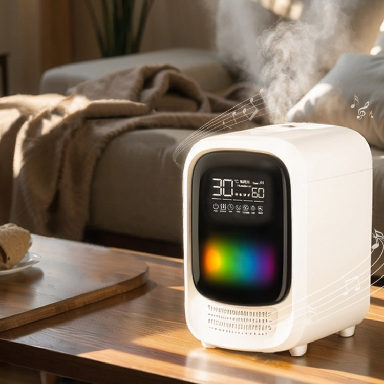 FS101 3.5L Colorful Light Home Bluetooth Music Aromatherapy Humidifier, Spec: EU Plug(Whtie) by bashfashion