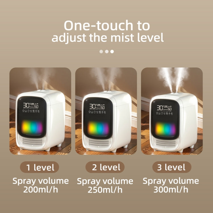 FS101 3.5L Colorful Light Home Bluetooth Music Aromatherapy Humidifier, Spec: EU Plug(Whtie) by bashfashion