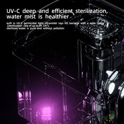 FS101 3.5L Colorful Light Home Bluetooth Music Aromatherapy Humidifier, Spec: US Plug(Whtie) by bashfashion