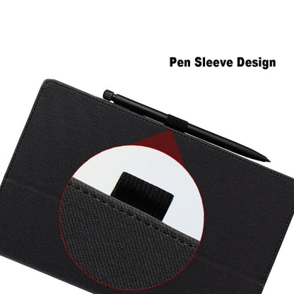 For TCL Nxtpaper 14 14.3-Inch Skin Texture All Inclusive Leather Tablet Case(Black) by bashfashion