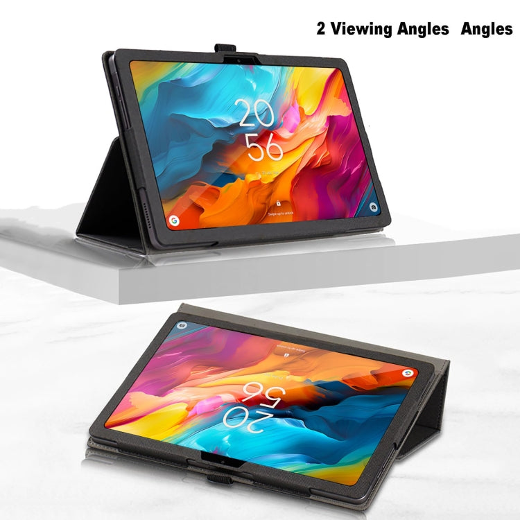 For TCL Nxtpaper 14 14.3-Inch Skin Texture All Inclusive Leather Tablet Case(Black) by bashfashion