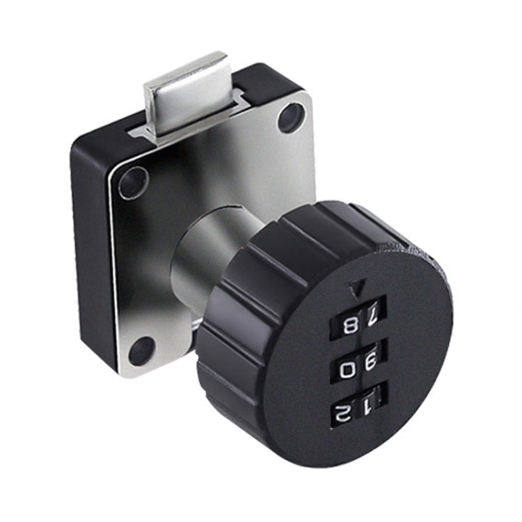 Home Cabinet Desk Drawer Combination Lock Lockers File Security Latches, Style: Black Rounded by bashfashion