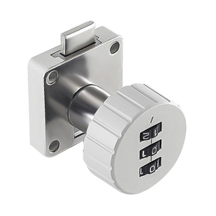 Home Cabinet Desk Drawer Combination Lock Lockers File Security Latches, Style: Gray Rounded by bashfashion