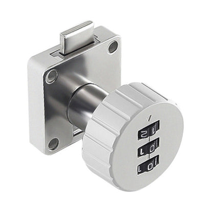 Home Cabinet Desk Drawer Combination Lock Lockers File Security Latches, Style: Gray Rounded by bashfashion