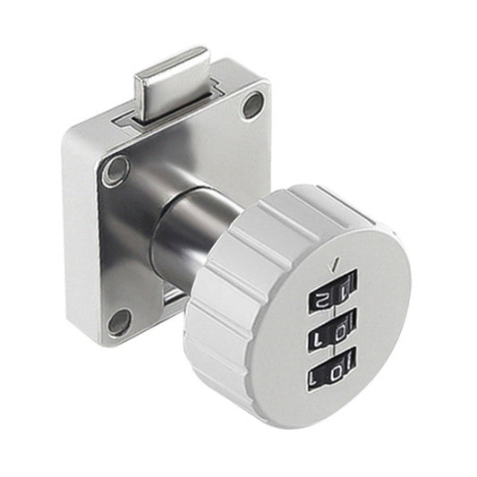 Home Cabinet Desk Drawer Combination Lock Lockers File Security Latches, Style: Gray Rounded by bashfashion