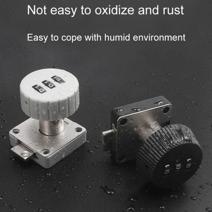 Home Cabinet Desk Drawer Combination Lock Lockers File Security Latches, Style: Gray Rounded by bashfashion