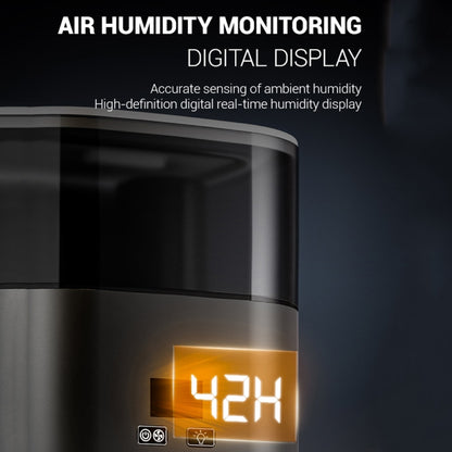 JSQ-58 1.1L large Capacity Digital Display Flame Atomization Humidifier, Color: White(EU Plug) by bashfashion