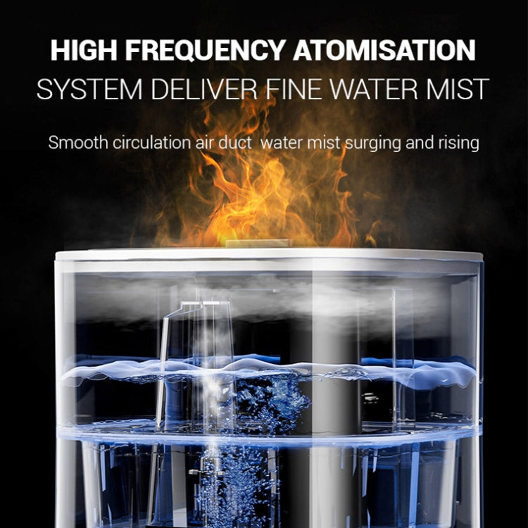 JSQ-58 1.1L large Capacity Digital Display Flame Atomization Humidifier, Color: White(US Plug) by bashfashion