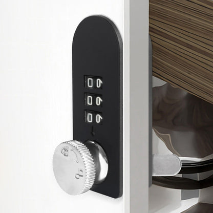 Home Drawer Locker Mechanical Dial And Quarter Turn Combination Lock, Style: Right Turn by bashfashion