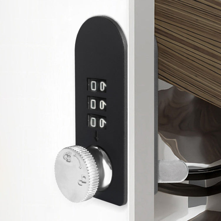 Home Drawer Locker Mechanical Dial And Quarter Turn Combination Lock, Style: Left Turn by bashfashion