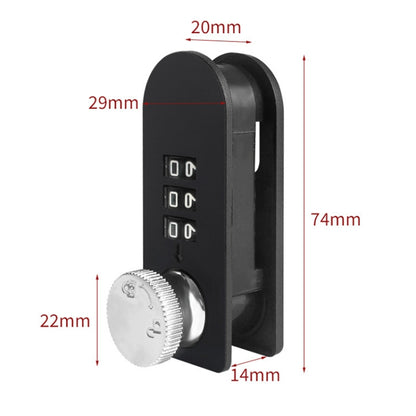 Home Drawer Locker Mechanical Dial And Quarter Turn Combination Lock, Style: Right Turn by bashfashion