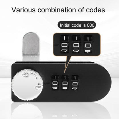 Home Drawer Locker Mechanical Dial And Quarter Turn Combination Lock, Style: Right Turn by bashfashion