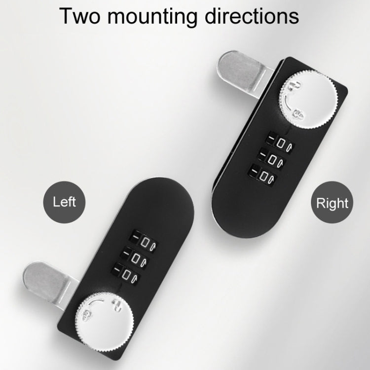 Home Drawer Locker Mechanical Dial And Quarter Turn Combination Lock, Style: Right Turn by bashfashion