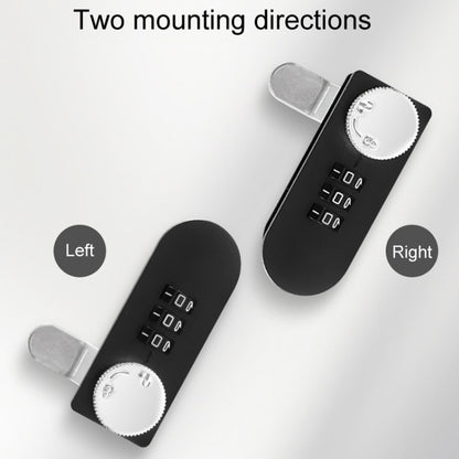 Home Drawer Locker Mechanical Dial And Quarter Turn Combination Lock, Style: Right Turn by bashfashion