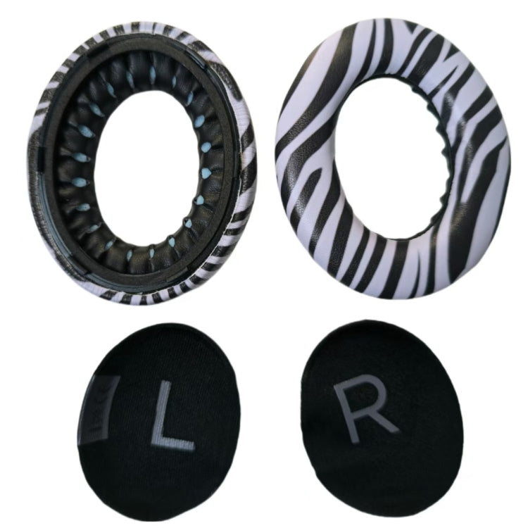 For BOSE 700 / NC700 2pcs Headphone Sponge Cover With Pad(Zebra Print) by bashfashion