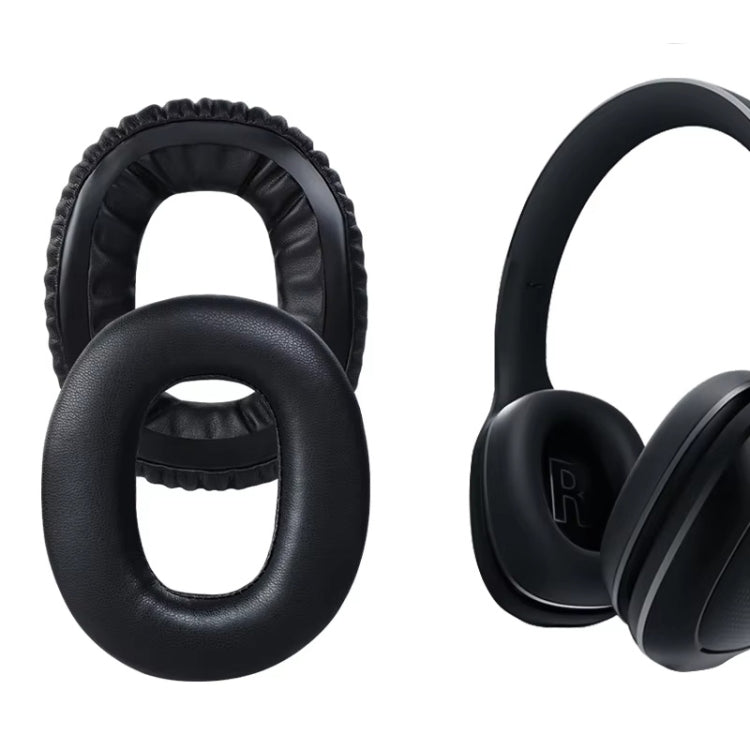 For Xiaomi Headset Easy Edition 2pcs Sponge Cover Earphone Leather Case(Black) by bashfashion