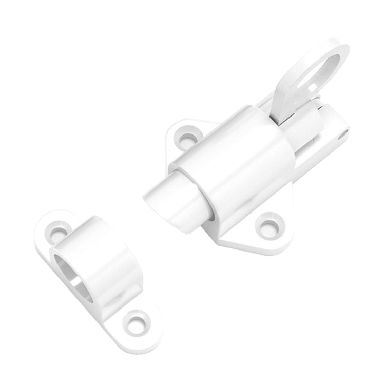 Solid Aluminum Alloy Plane Shape Spring Automatic Rebound Latch(White) by bashfashion