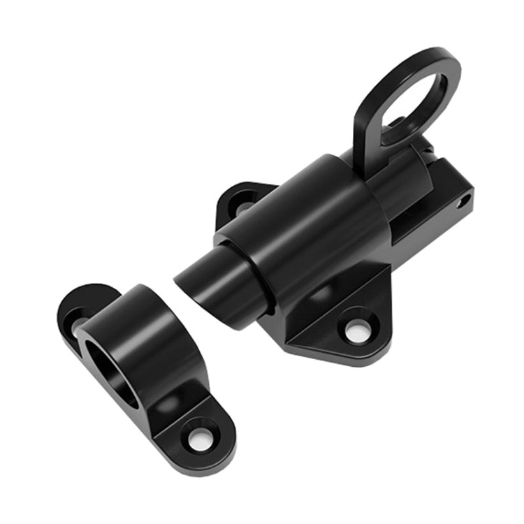 Solid Aluminum Alloy Plane Shape Spring Automatic Rebound Latch(Black) by bashfashion
