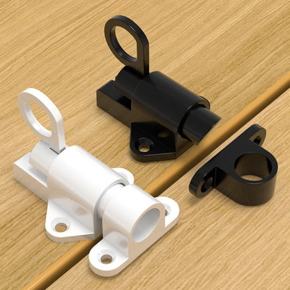 Solid Aluminum Alloy Plane Shape Spring Automatic Rebound Latch(White) by bashfashion
