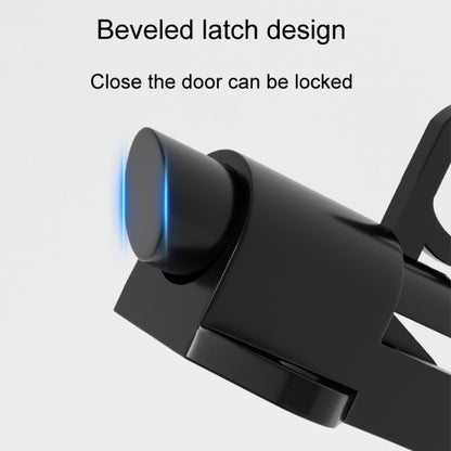 Solid Aluminum Alloy Plane Shape Spring Automatic Rebound Latch(Black) by bashfashion